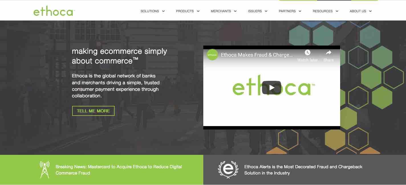 MasterCard Purchases Ethoca