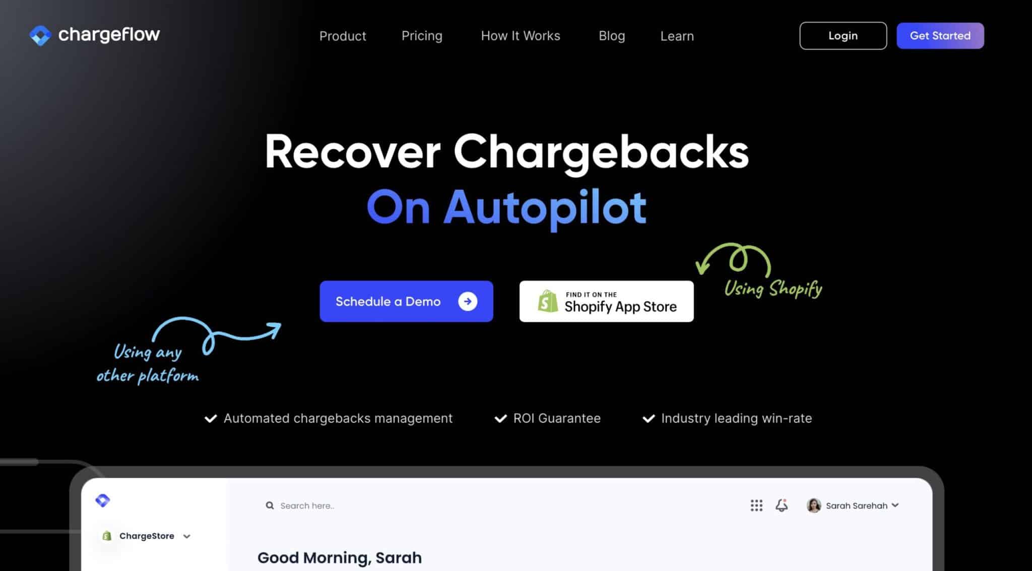 chargeflow screenshot