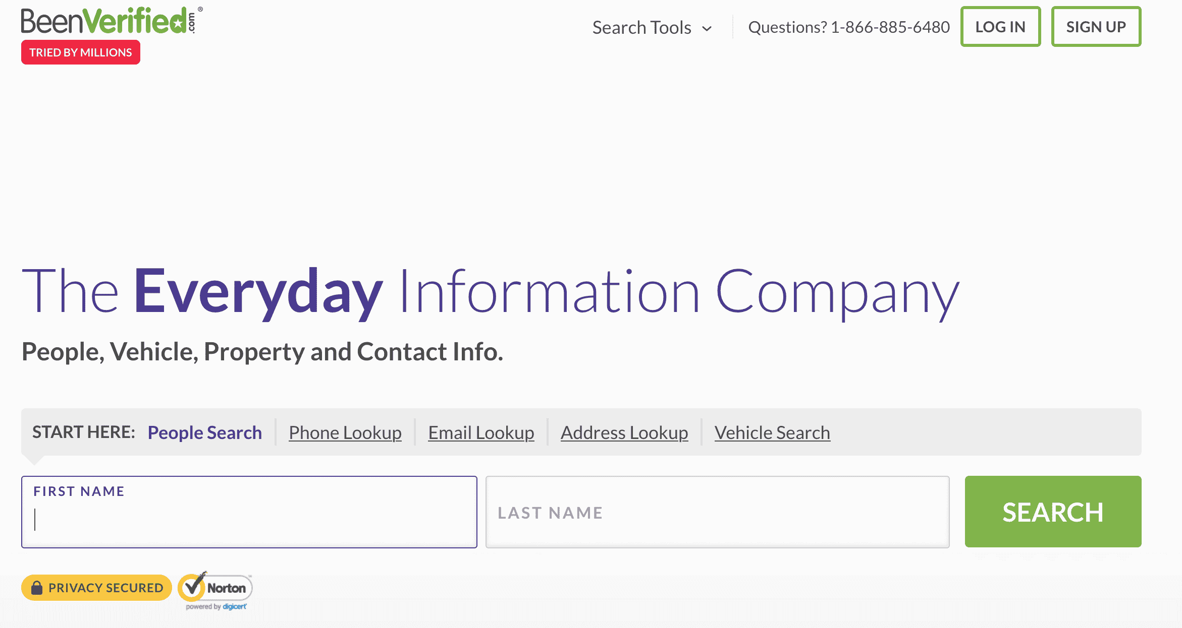 BeenVerified.com homepage