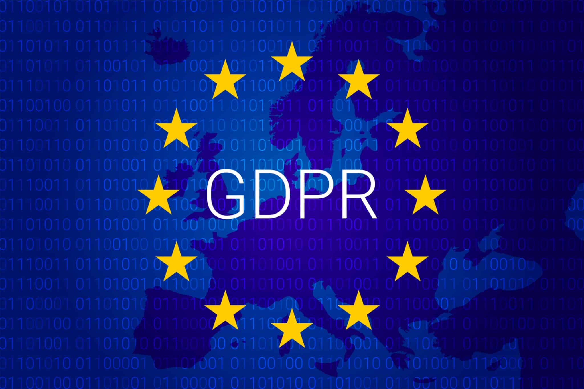 GDPR and European Union flag