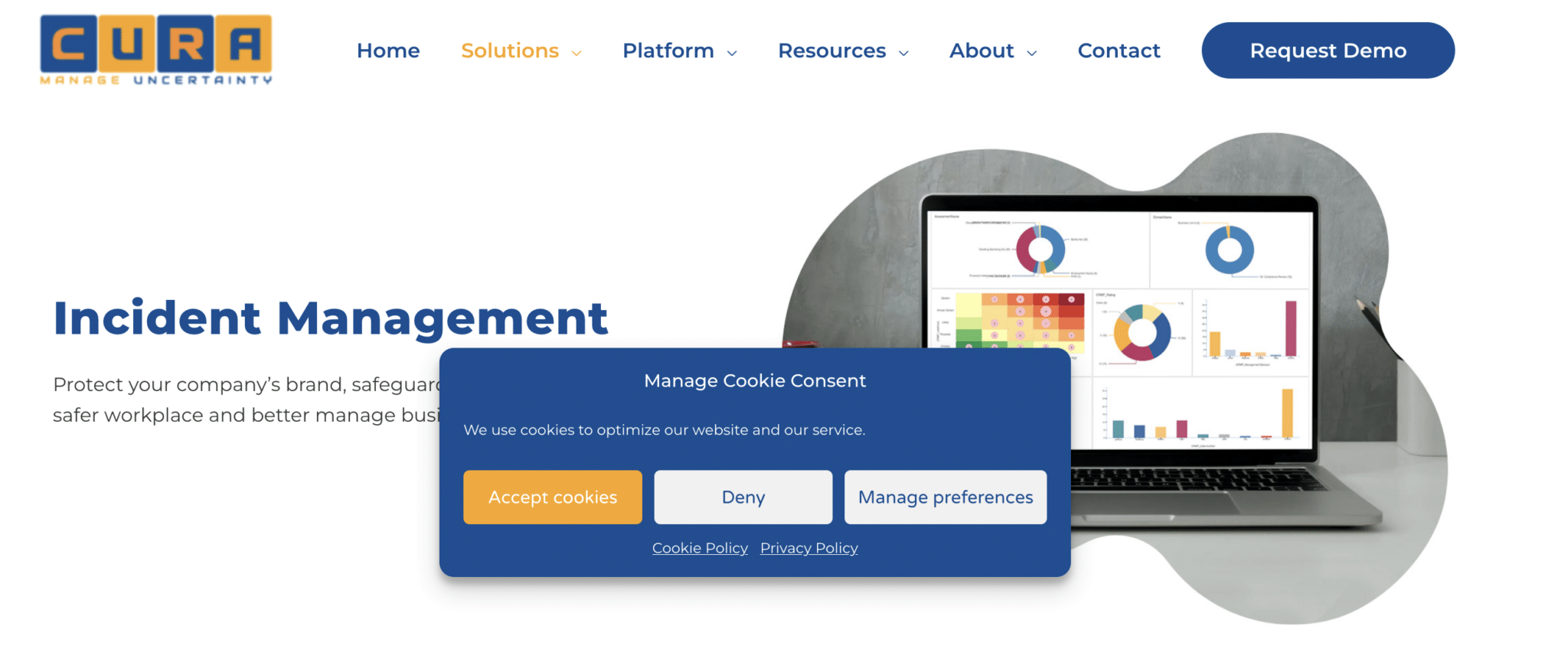 CURA home page