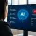 Analyst viewing an agentic AI fraud prevention dashboard with real-time monitoring, anomaly detection, and risk analysis panels, a suspicious activity alert, and a transaction list showing one flagged $320 payment.