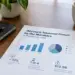 Stock photo of a printed report titled “Account Takeover Fraud by the Numbers: 15 Statistics for 2026” on a desk, showing a bar chart of rising fraud from 2023–2026, a pie chart broken down by Financial, Retail, Gaming, and Other sectors, and stats including a 72% increase in ATO fraud, 1 in 4 consumers targeted, and $12.5B in estimated global losses, beside a notebook, pen, coffee mug, and plant.