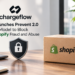 Chargeflow’s Prevent 2.0 AI fraud-prevention launch represented by the Chargeflow logo, a Shopify shipping box, and a security shield on a professional office desk.