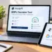 Stock photo of a laptop displaying the Equipifi “BNPL Decision Tool” interface with customer details, order amount, risk signals, and an 87% approval likelihood gauge, beside a tablet showing an “Equipifi x Google Cloud: Product testing. Smarter together” partnership slide.